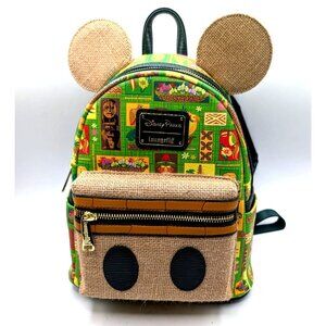 New Disney Loungefly Mickey Main Attraction Enchanted Tiki Room Mini Backpack Gr